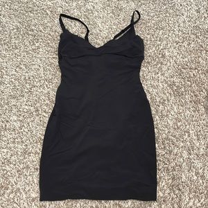 Women’s Flexees Black mini Full Body Slip w/brief